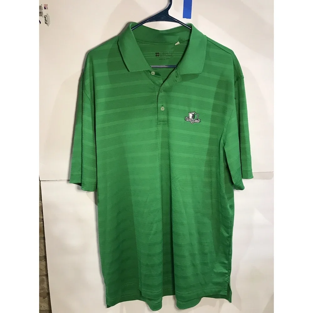 mens green‎ gear brand polo golf shirt size large